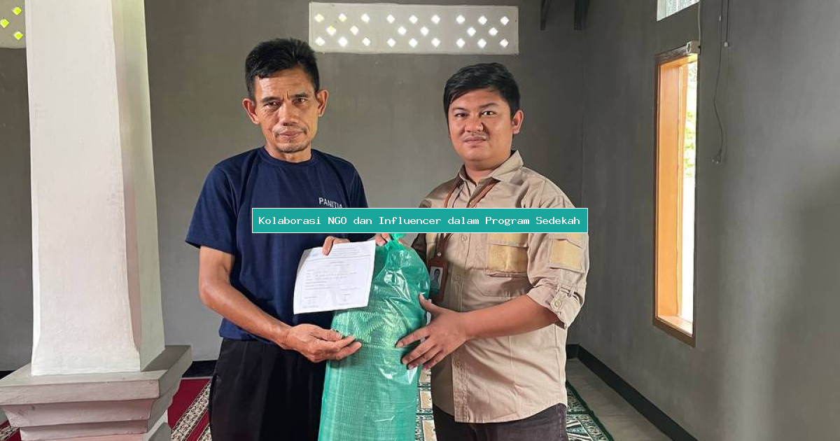 Kolaborasi NGO dan Influencer dalam Program Sedekah